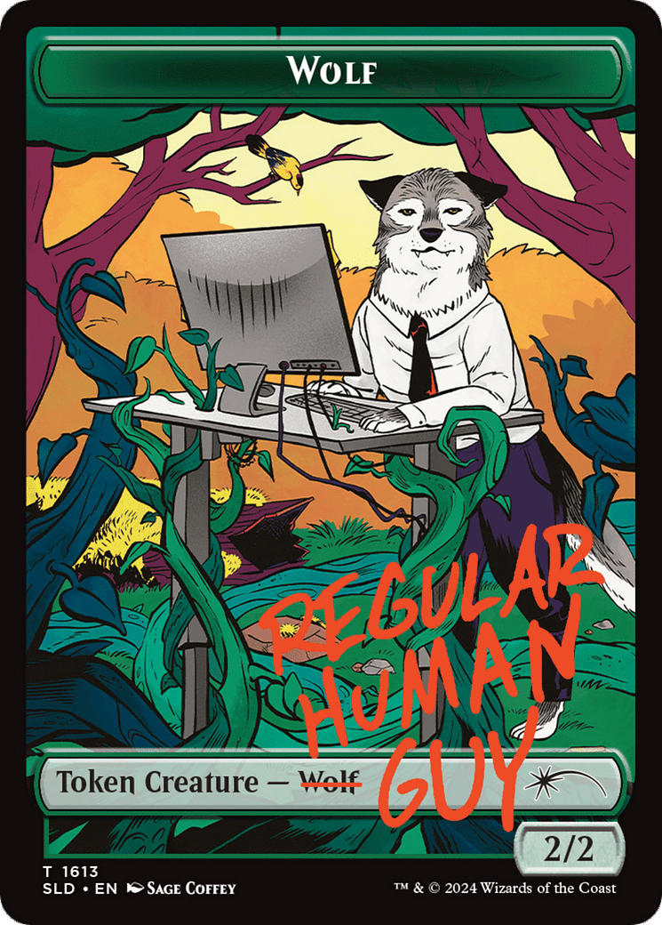 Wolf Token [Secret Lair Drop Series] MTG Single Magic: The Gathering  | Multizone: Comics And Games