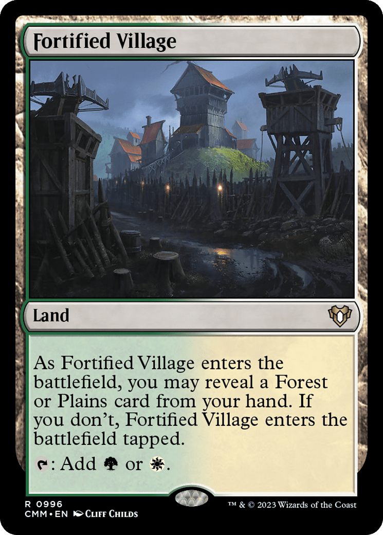 Fortified Village [Commander Masters] MTG Single Magic: The Gathering  | Multizone: Comics And Games