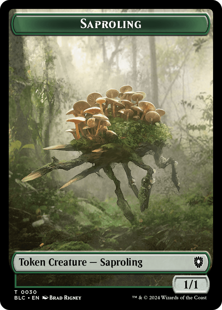 Hamster // Saproling Double-Sided Token [Bloomburrow Commander Tokens] MTG Single Magic: The Gathering  | Multizone: Comics And Games