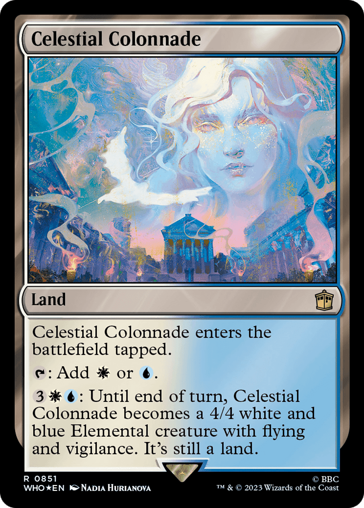 Celestial Colonnade (Surge Foil) [Doctor Who] MTG Single Magic: The Gathering  | Multizone: Comics And Games
