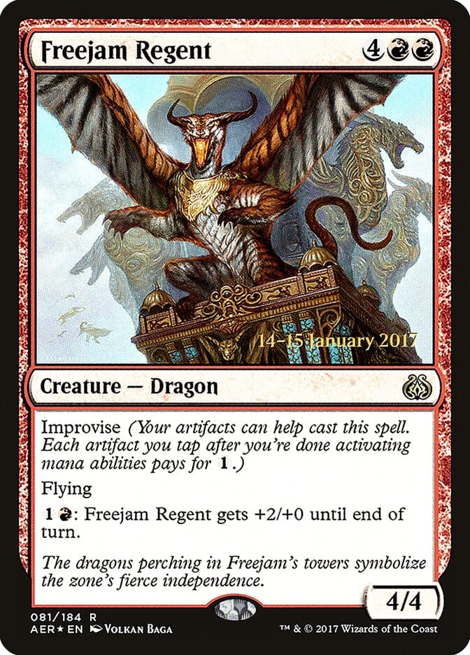 Freejam Regent [Aether Revolt Prerelease Promos] MTG Single Magic: The Gathering  | Multizone: Comics And Games
