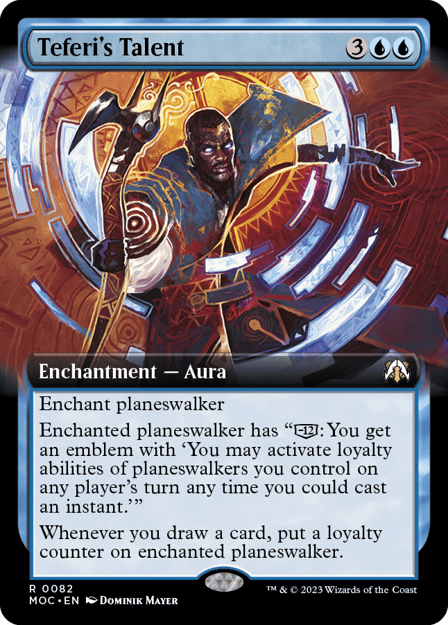 Teferi's Talent (Extended Art) [March of the Machine Commander] MTG Single Magic: The Gathering  | Multizone: Comics And Games