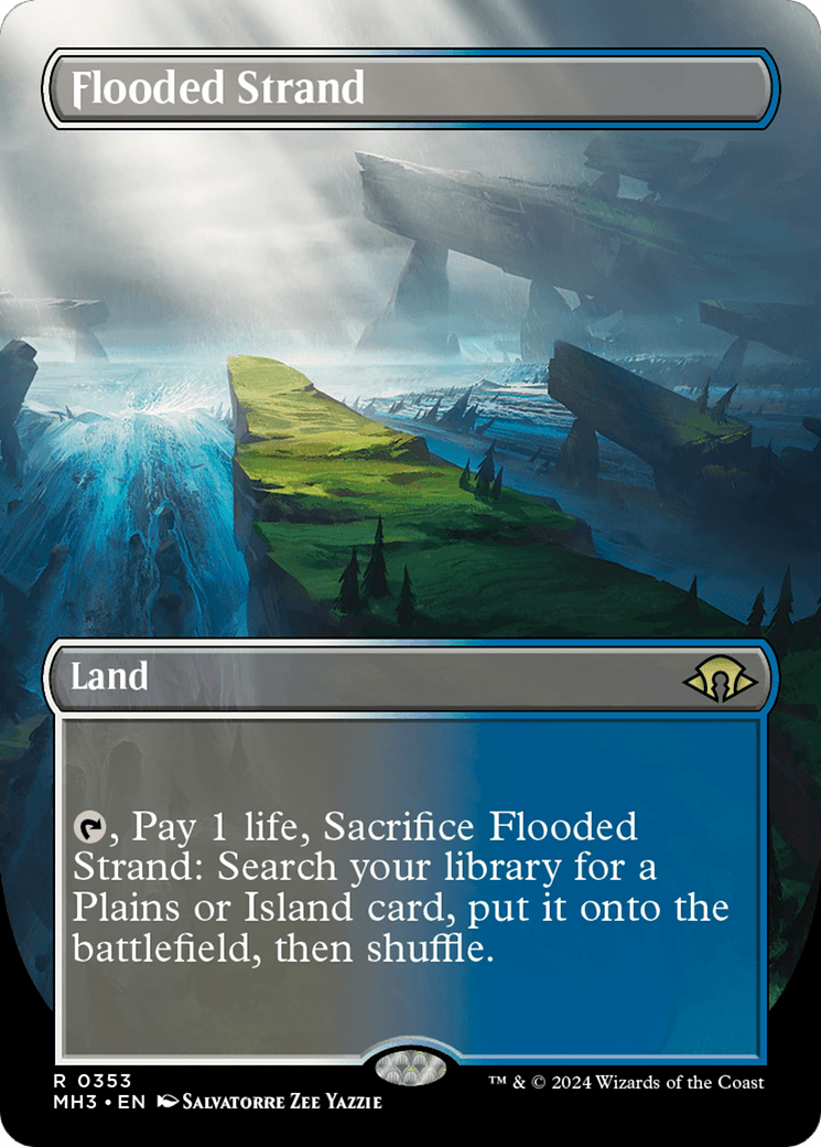 Flooded Strand (Borderless) [Modern Horizons 3] MTG Single Magic: The Gathering  | Multizone: Comics And Games