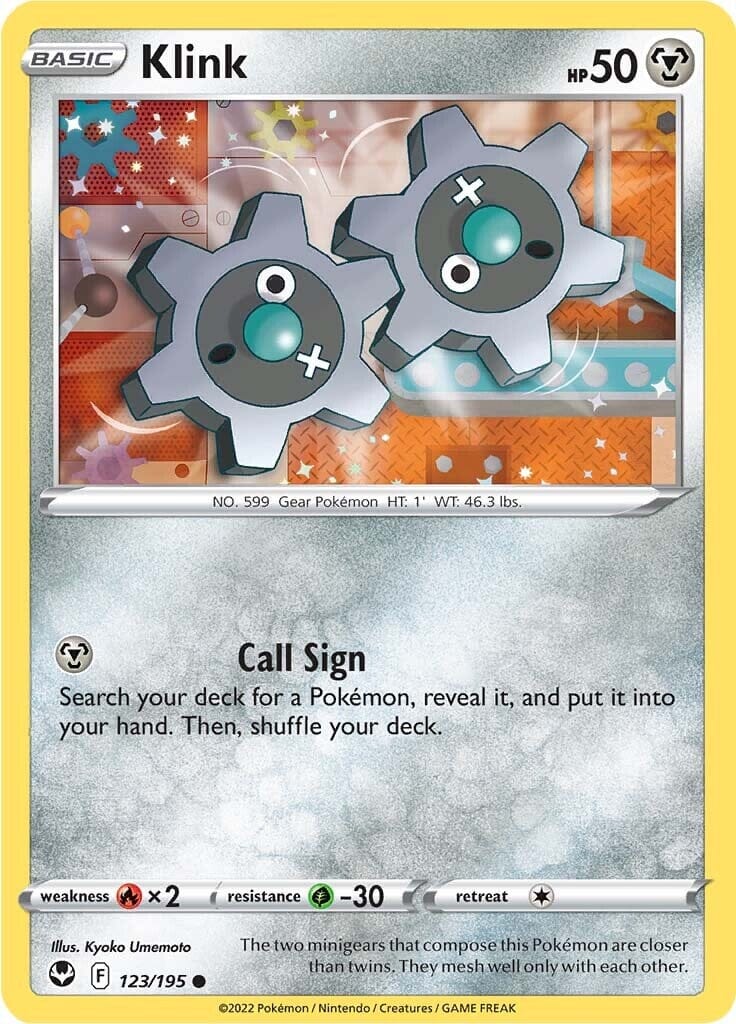 Klink (123/195) [Sword & Shield: Silver Tempest] Pokemon Single Pokémon  | Multizone: Comics And Games