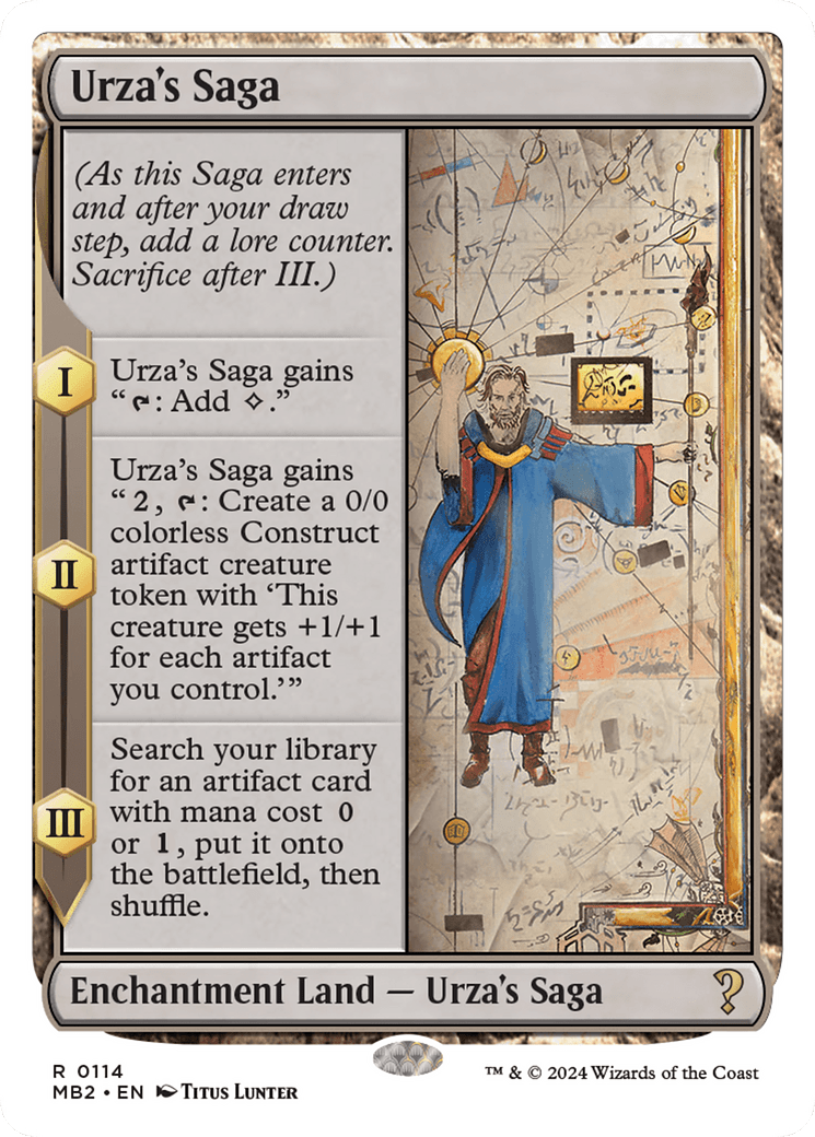 Urza's Saga (White Border) [Mystery Booster 2] MTG Single Magic: The Gathering  | Multizone: Comics And Games