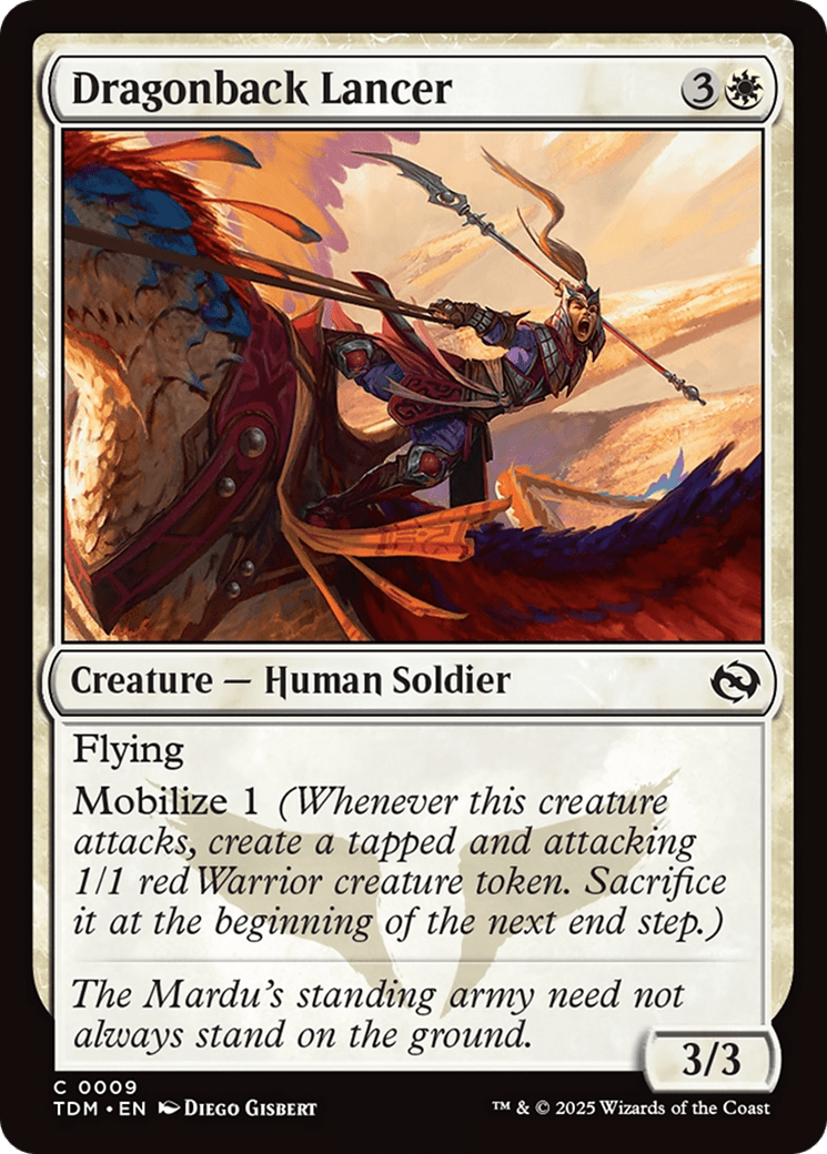 Dragonback Lancer [Tarkir: Dragonstorm] MTG Single Magic: The Gathering  | Multizone: Comics And Games
