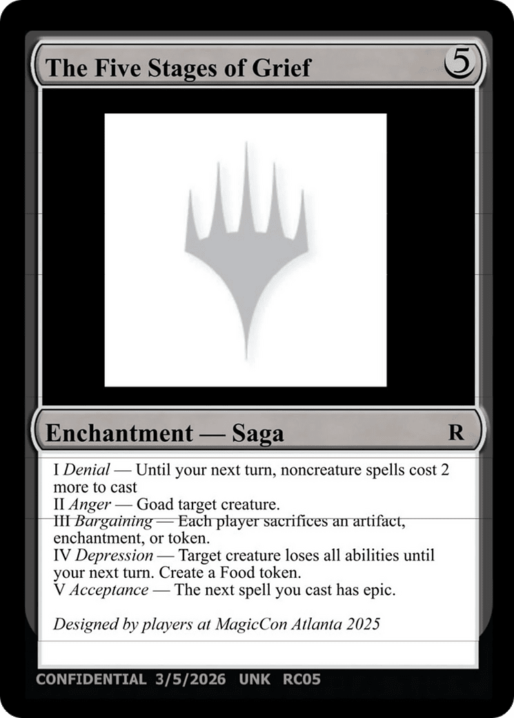 The Five Stages of Grief [Unknown Event] MTG Single Magic: The Gathering  | Multizone: Comics And Games