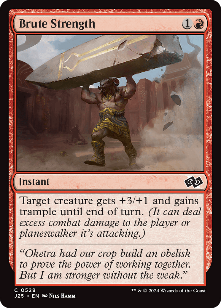 Brute Strength [Foundations Jumpstart] MTG Single Magic: The Gathering  | Multizone: Comics And Games