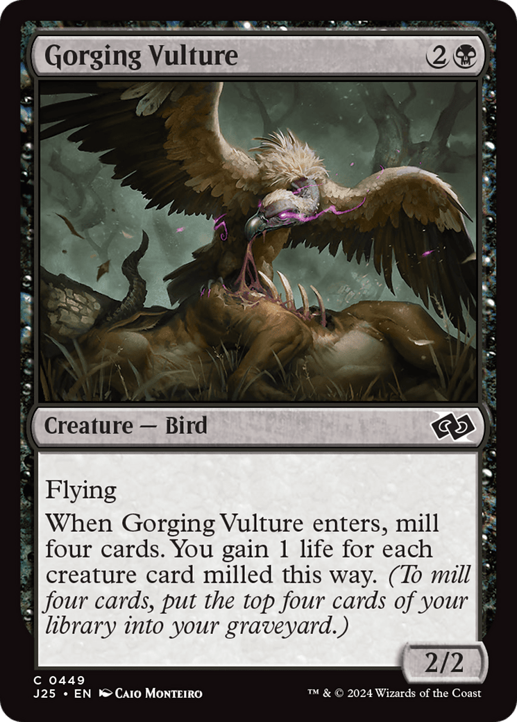 Gorging Vulture [Foundations Jumpstart] MTG Single Magic: The Gathering  | Multizone: Comics And Games