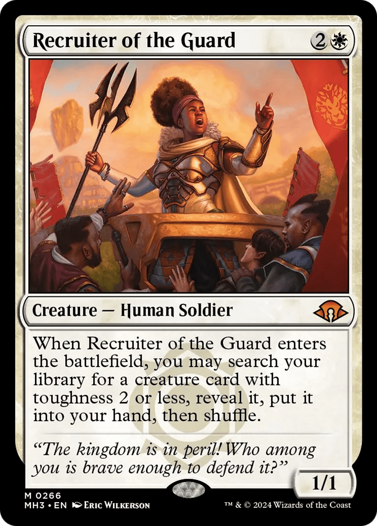Recruiter of the Guard [Modern Horizons 3] MTG Single Magic: The Gathering  | Multizone: Comics And Games
