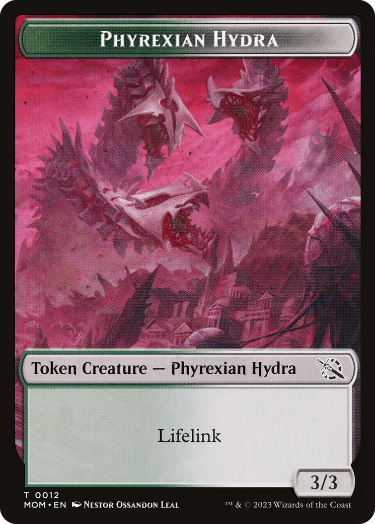 Warrior // Phyrexian Hydra (0012) Double-Sided Token [March of the Machine Tokens] MTG Single Magic: The Gathering  | Multizone: Comics And Games