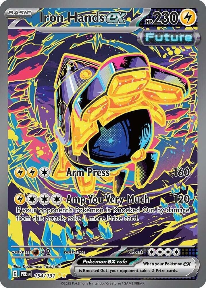 Iron Hands ex (154/131) [Scarlet & Violet: Prismatic Evolutions] Pokemon Single Pokémon  | Multizone: Comics And Games