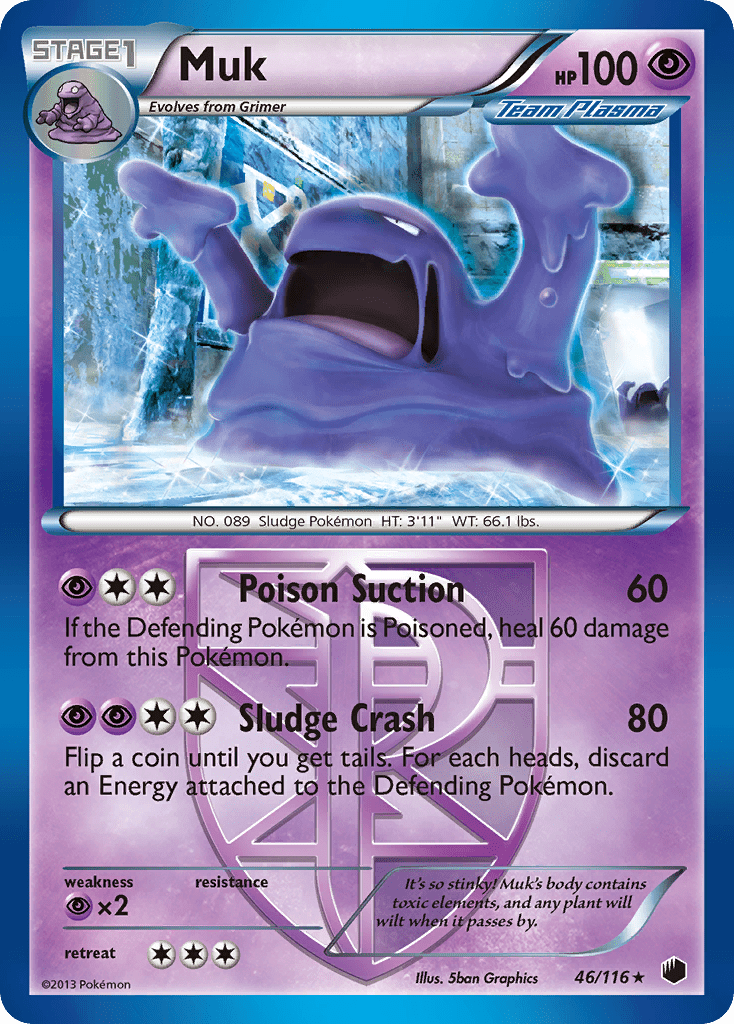 Muk (46/116) [Black & White: Plasma Freeze] Pokemon Single Pokémon  | Multizone: Comics And Games