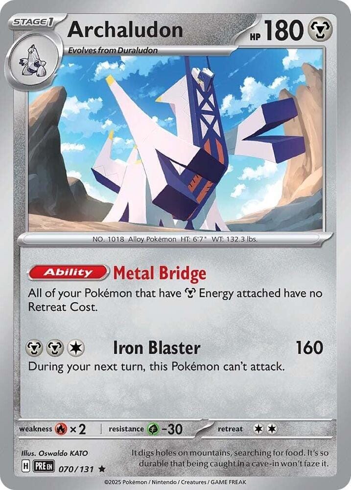 Archaludon (070/131) [Scarlet & Violet: Prismatic Evolutions] Pokemon Single Pokémon  | Multizone: Comics And Games