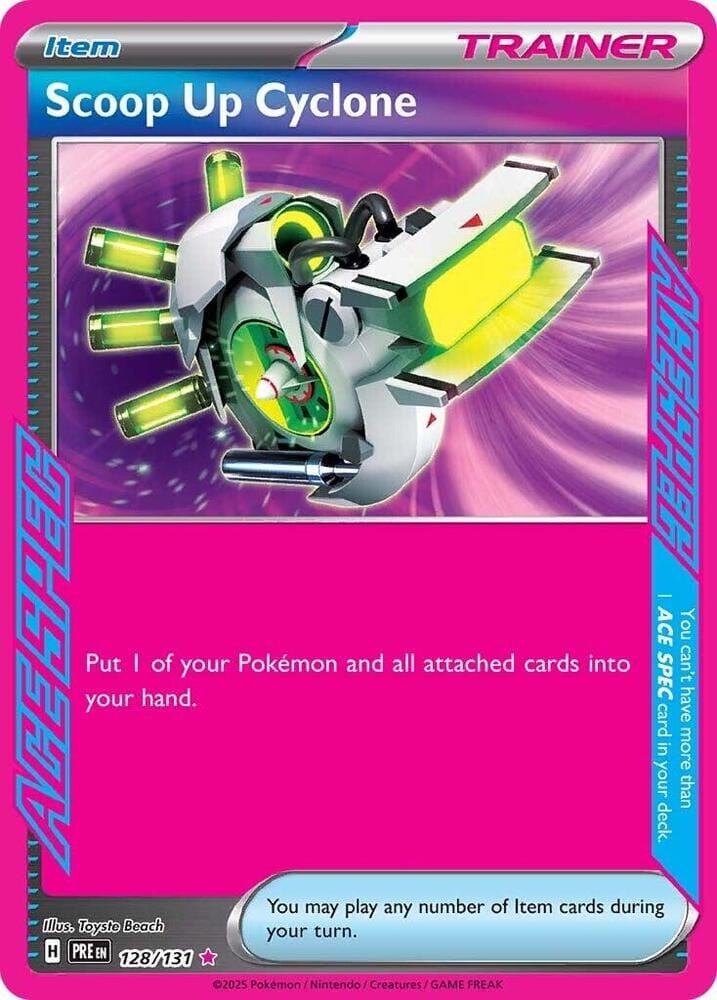 Scoop Up Cyclone (128/131) [Scarlet & Violet: Prismatic Evolutions] Pokemon Single Pokémon  | Multizone: Comics And Games