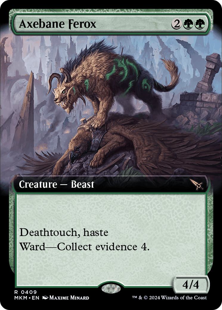 Axebane Ferox (Extended Art) [Murders at Karlov Manor] MTG Single Magic: The Gathering  | Multizone: Comics And Games