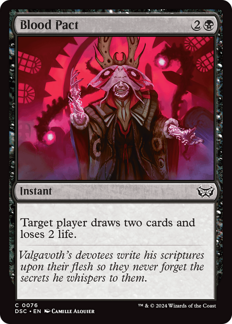 Blood Pact [Duskmourn: House of Horror Commander] MTG Single Magic: The Gathering  | Multizone: Comics And Games