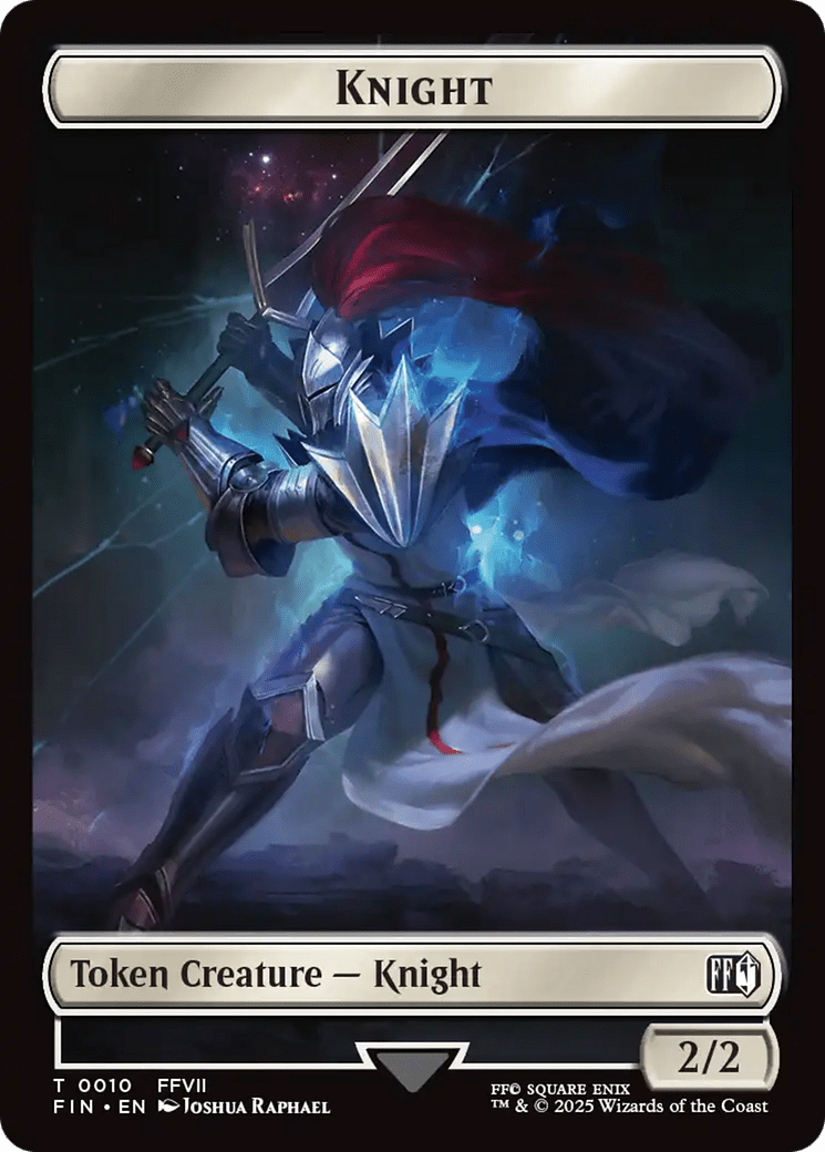 Hero (0002) // Knight Double-Sided Token [FINAL FANTASY Tokens] MTG Single Magic: The Gathering  | Multizone: Comics And Games