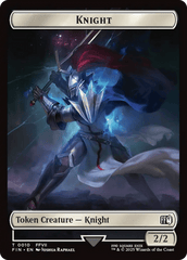 Hero (0002) // Knight Double-Sided Token [FINAL FANTASY Tokens] MTG Single Magic: The Gathering  | Multizone: Comics And Games