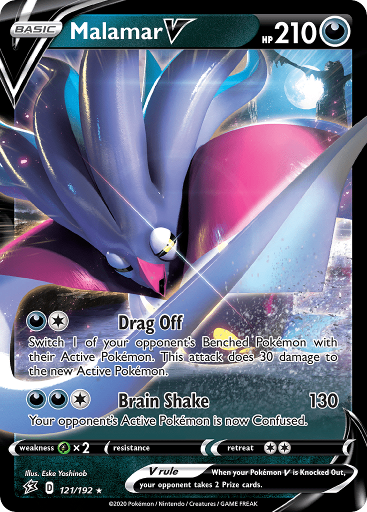 Malamar V (121/192) [Sword & Shield: Rebel Clash] Pokemon Single Pokémon  | Multizone: Comics And Games