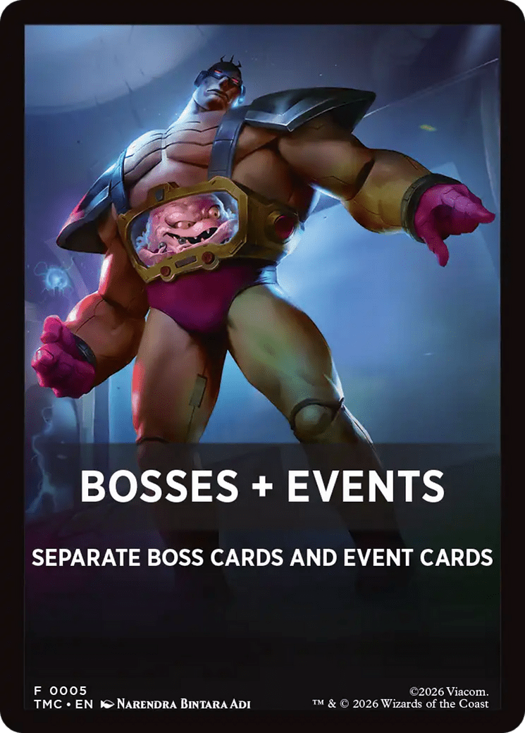 Bosses + Events [Teenage Mutant Ninja Turtles Commander Tokens] MTG Single Magic: The Gathering  | Multizone: Comics And Games