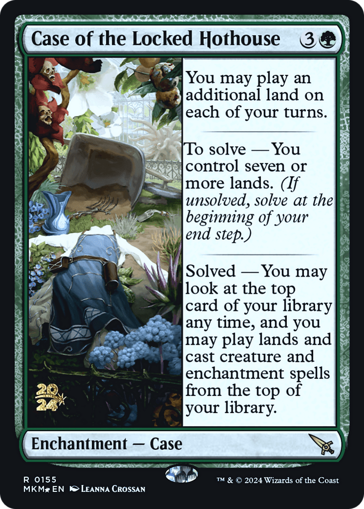 Case of the Locked Hothouse [Murders at Karlov Manor Prerelease Promos] MTG Single Magic: The Gathering  | Multizone: Comics And Games