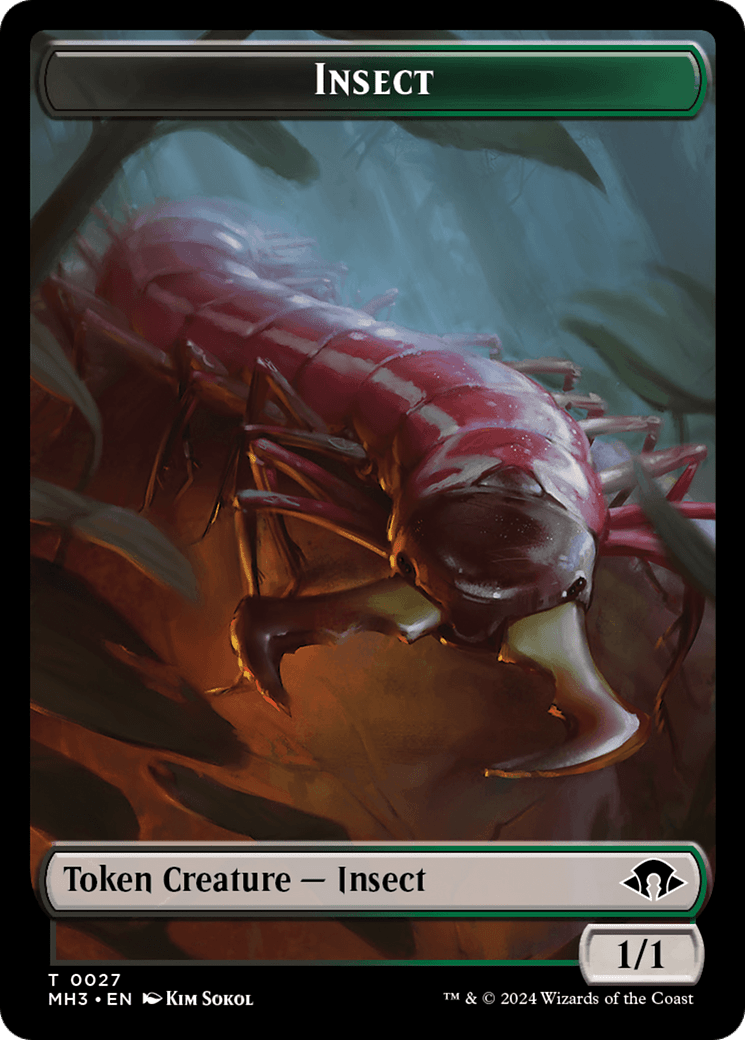 Insect Token (0027) [Modern Horizons 3 Tokens] MTG Single Magic: The Gathering  | Multizone: Comics And Games