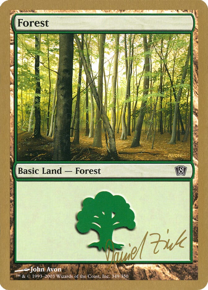 Forest (dz349) (Daniel Zink) [World Championship Decks 2003] MTG Single Magic: The Gathering  | Multizone: Comics And Games