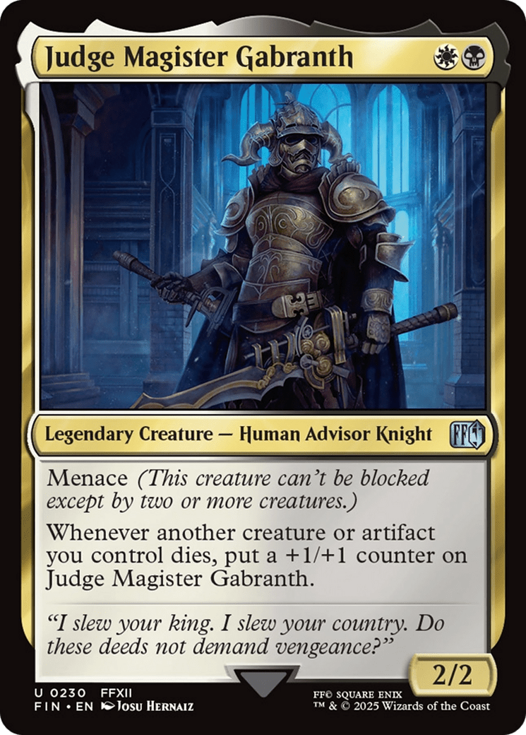 Judge Magister Gabranth [FINAL FANTASY] MTG Single Magic: The Gathering  | Multizone: Comics And Games