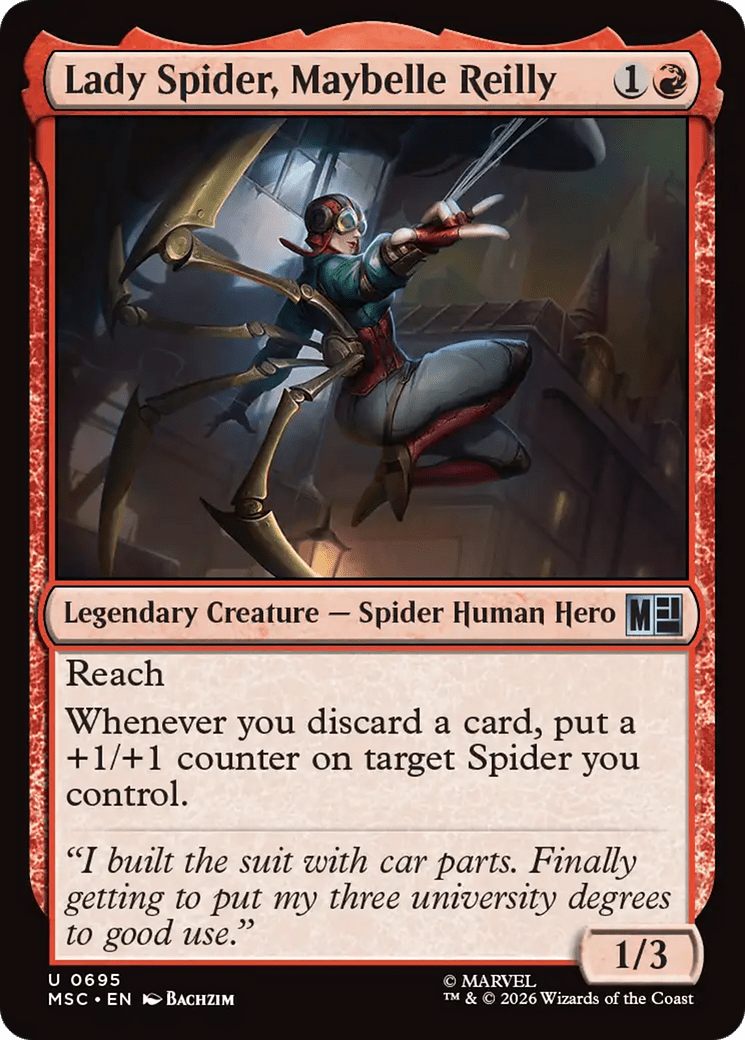 Lady Spider, Maybelle Reilly [Marvel Super Heroes Commander] MTG Single Magic: The Gathering  | Multizone: Comics And Games