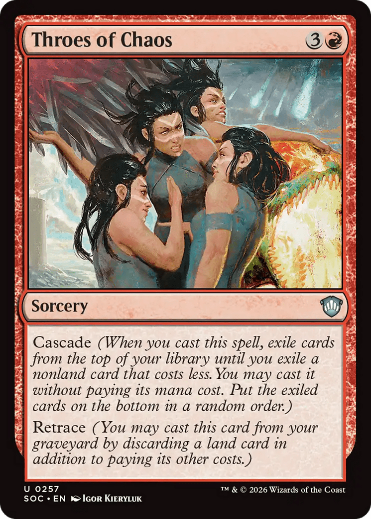 Throes of Chaos [Secrets of Strixhaven Commander] MTG Single Magic: The Gathering  | Multizone: Comics And Games
