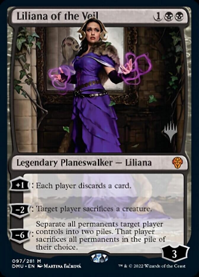 Liliana of the Veil (Promo Pack) [Dominaria United Promos] MTG Single Magic: The Gathering  | Multizone: Comics And Games