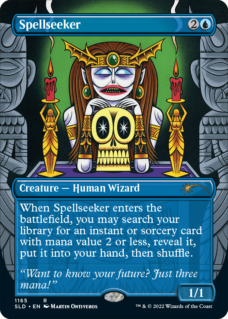 Spellseeker (Borderless) [Secret Lair Drop Series] MTG Single Magic: The Gathering  | Multizone: Comics And Games
