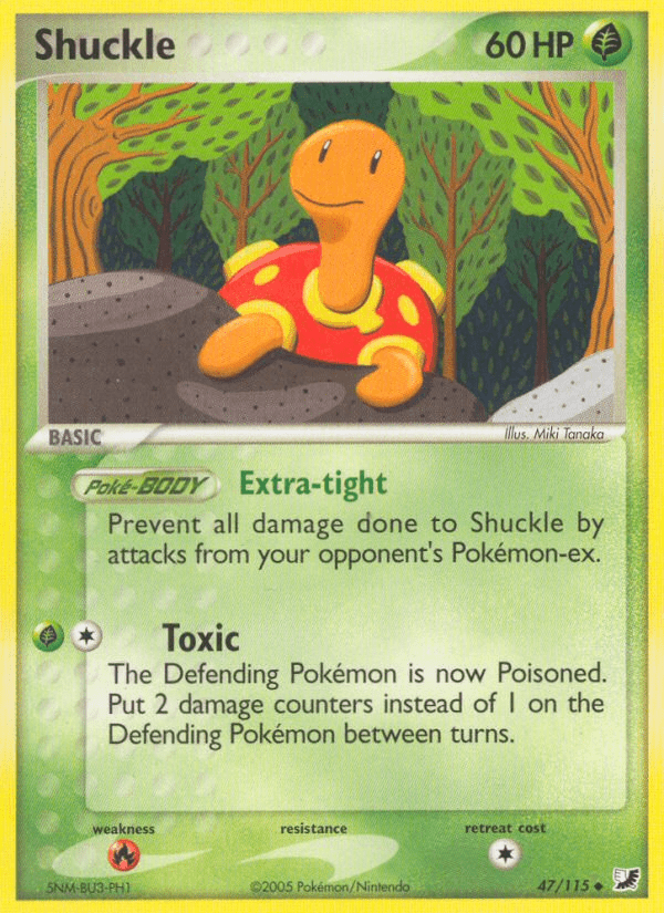 Shuckle (47/115) [EX: Unseen Forces] Pokemon Single Pokémon  | Multizone: Comics And Games