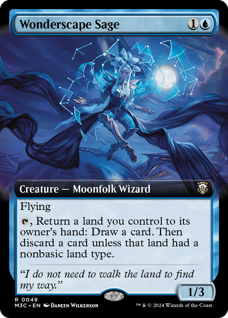 Wonderscape Sage (Extended Art) [Modern Horizons 3 Commander] | Multizone: Comics And Games