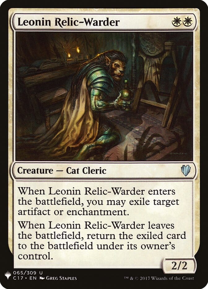 Leonin Relic-Warder [Mystery Booster] MTG Single Magic: The Gathering  | Multizone: Comics And Games