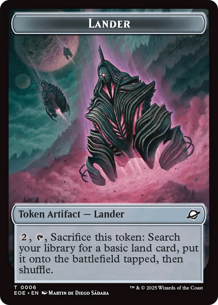 Robot // Lander (0006) Double-Sided Token [Edge of Eternities Tokens] MTG Single Magic: The Gathering  | Multizone: Comics And Games