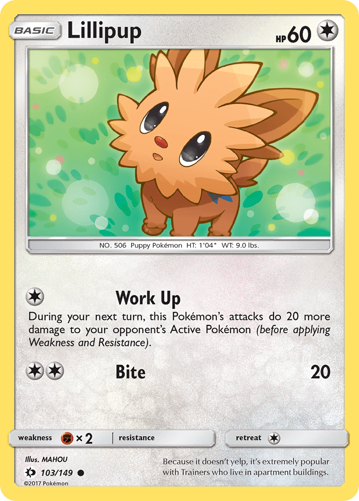 Lillipup (103/149) [Sun & Moon: Base Set] Pokemon Single Pokémon  | Multizone: Comics And Games