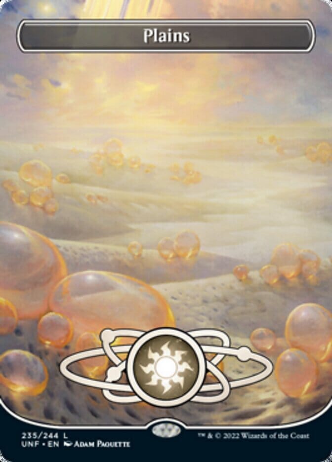 Plains (235) (Planetary Space-ic Land) [Unfinity] MTG Single Magic: The Gathering  | Multizone: Comics And Games