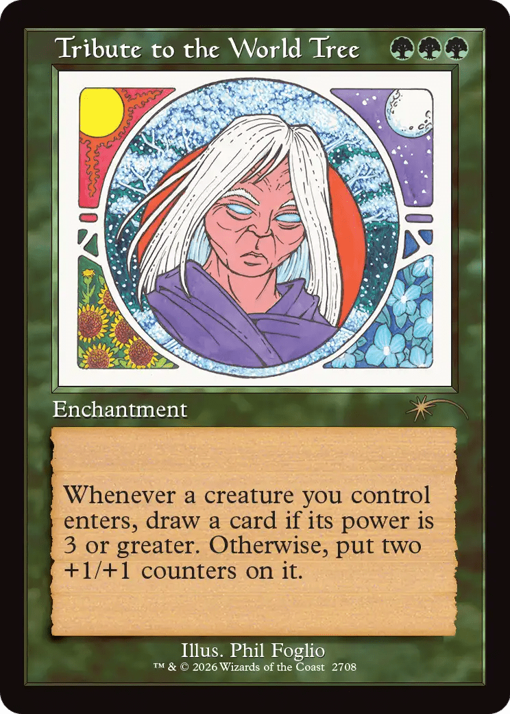 Tribute to the World Tree (Retro Frame) [Secret Lair Drop Series] MTG Single Magic: The Gathering  | Multizone: Comics And Games