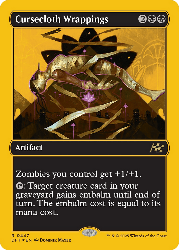 Cursecloth Wrappings (First-Place Foil) [Aetherdrift] MTG Single Magic: The Gathering  | Multizone: Comics And Games