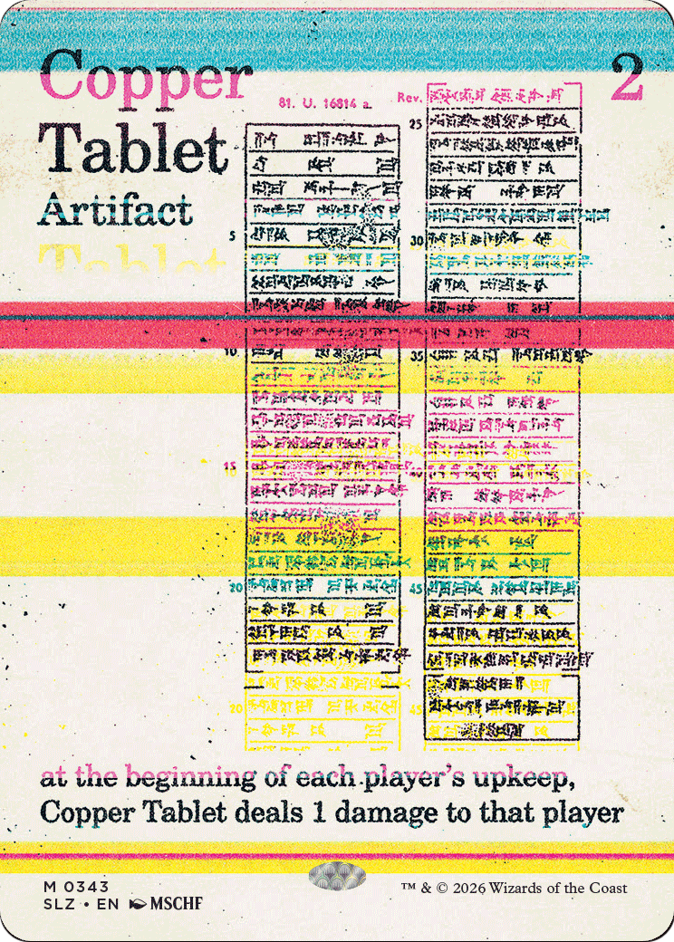 Copper Tablet (0343) [Secret Lair x MSCHF: The Zeta Set] | Multizone: Comics And Games