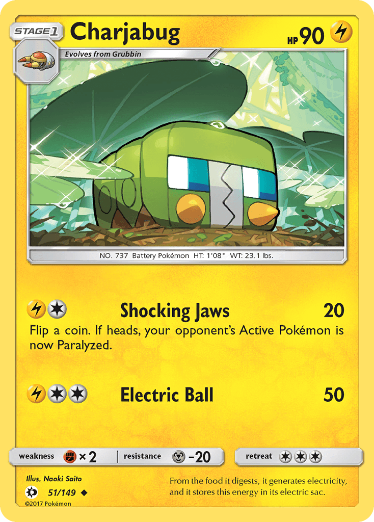 Charjabug (51/149) [Sun & Moon: Base Set] Pokemon Single Pokémon  | Multizone: Comics And Games