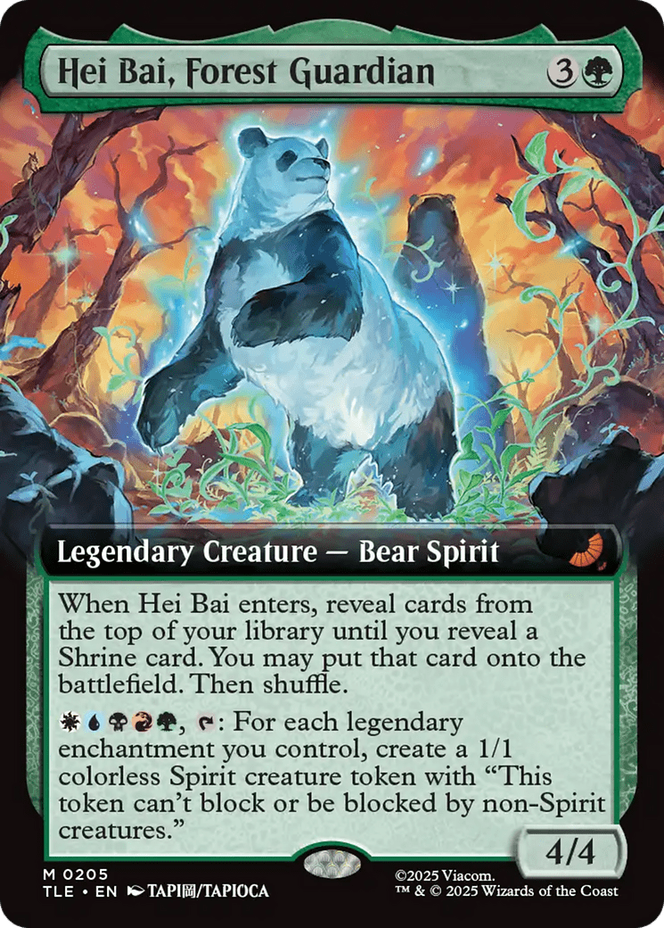 Hei Bai, Forest Guardian (Extended Art) [Avatar: The Last Airbender: Eternal-Legal] MTG Single Magic: The Gathering  | Multizone: Comics And Games