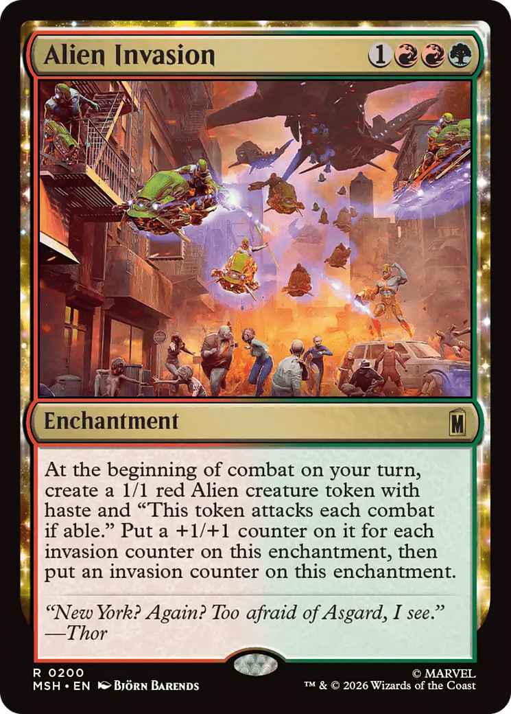 Alien Invasion [Marvel Super Heroes] MTG Single Magic: The Gathering  | Multizone: Comics And Games