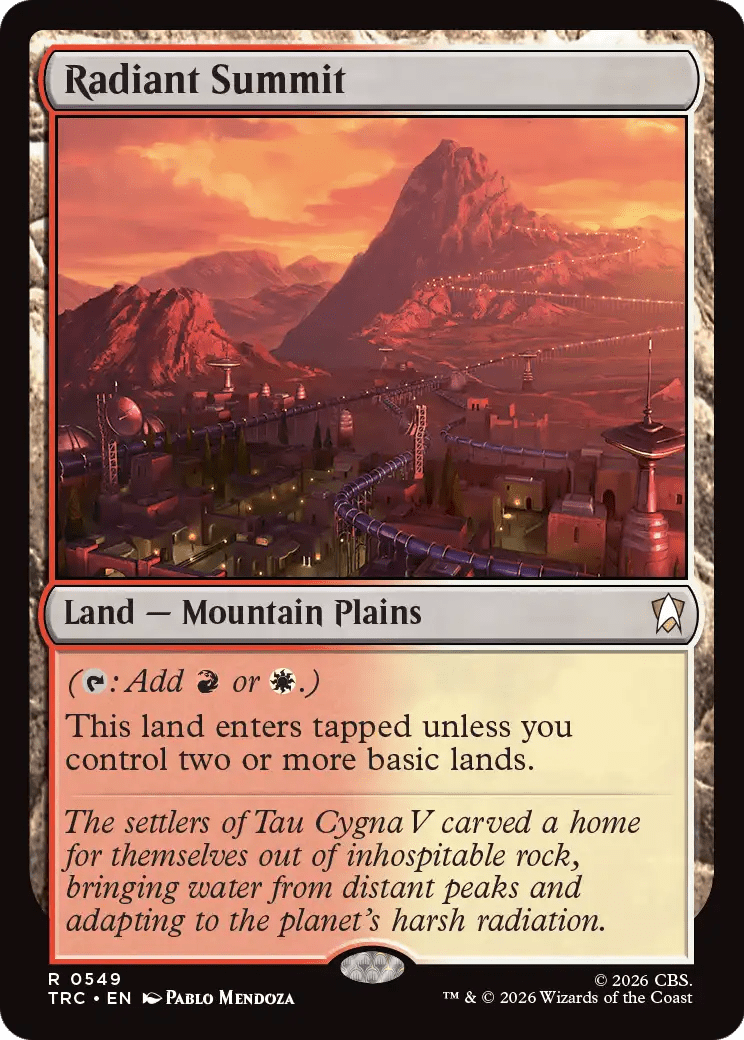 Radiant Summit (Surge Foil) [Star Trek Commander] MTG Single Magic: The Gathering  | Multizone: Comics And Games