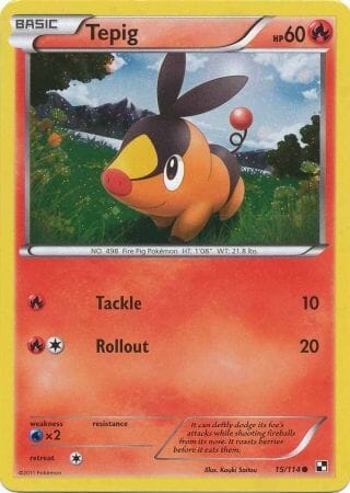 Tepig (15/114) (Cosmos Holo) [Black & White: Base Set] Pokemon Single Pokémon  | Multizone: Comics And Games