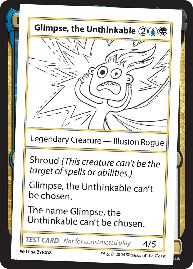 Glimpse, the Unthinkable [Mystery Booster 2 Playtest Cards] MTG Single Magic: The Gathering  | Multizone: Comics And Games