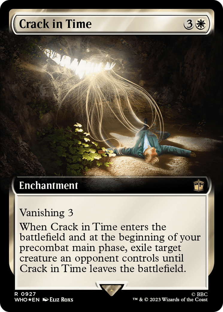 Crack in Time (Extended Art) (Surge Foil) [Doctor Who] MTG Single Magic: The Gathering  | Multizone: Comics And Games