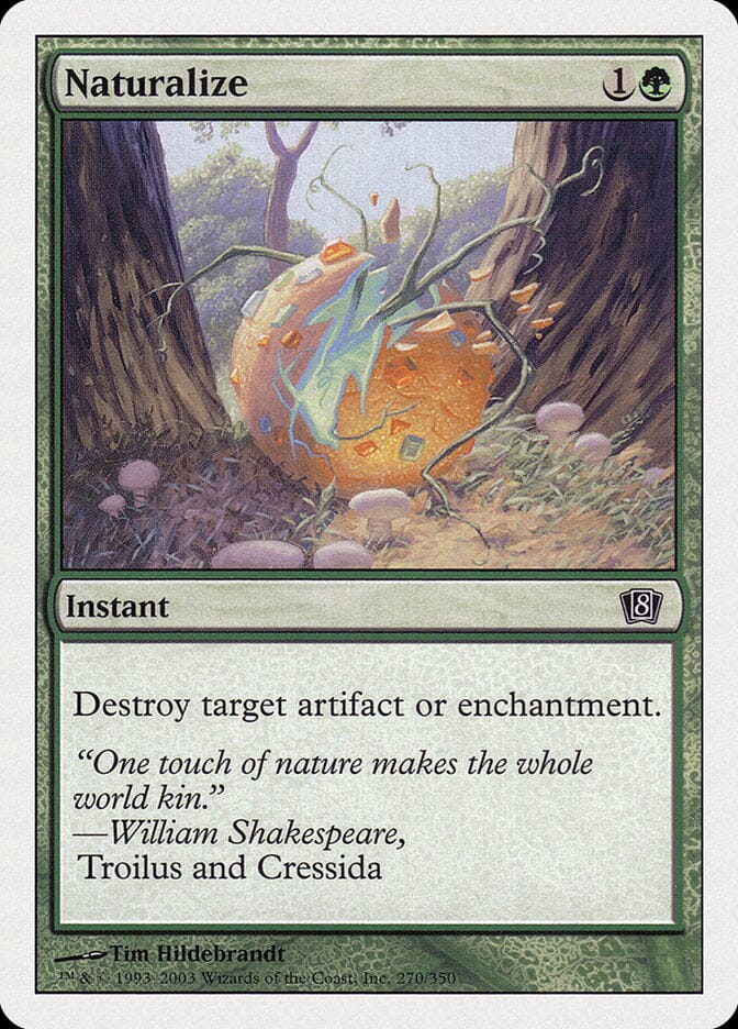 Naturalize (8th Edition) [Oversize Cards] MTG Single Magic: The Gathering  | Multizone: Comics And Games